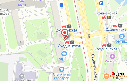 Киоск печатной продукции Медиа-Селект на Сходненской улице на карте