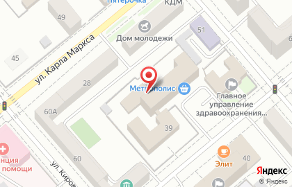 Филиал в Курганской области Ингосстрах на улице М.Горького на карте