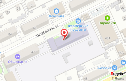 Ростовский колледж отраслевых технологий на Октябрьской улице на карте