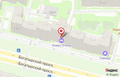 Банкомат СберБанк на Богатырском проспекте, 51 к 1 на карте