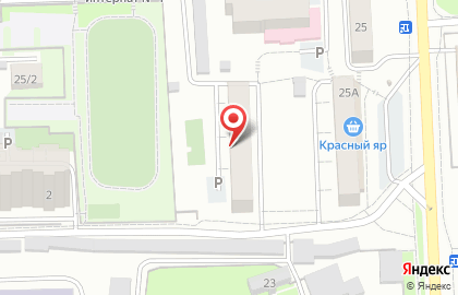 Сибирский дом на улице Академика Киренского на карте