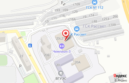 Точка зрения на улице Добровольского на карте