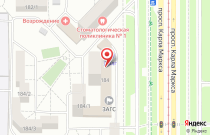 Сбербанк России на проспекте Карла Маркса, 184 на карте