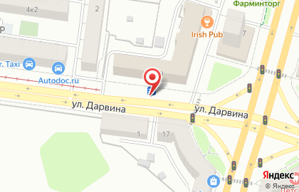 Цыпа на улице Дарвина на карте