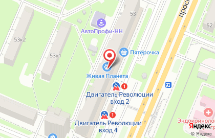 Супермаркет Пятерочка на проспекте Ленина, 53 на карте