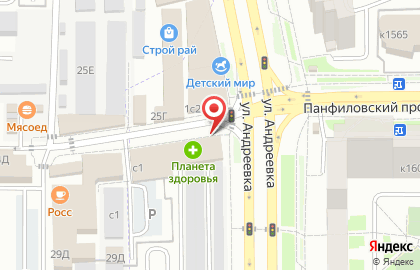 Аптека Планета здоровья в Москве на карте