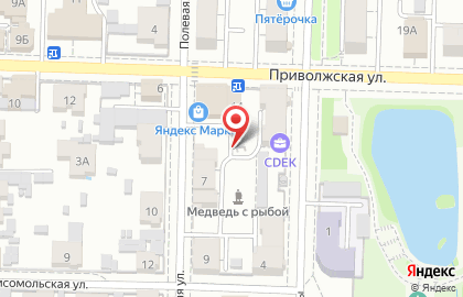 Антошка на Приволжской улице на карте