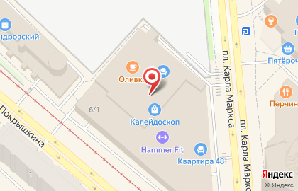 Магазин Плинтус холл на площади Карла Маркса на карте