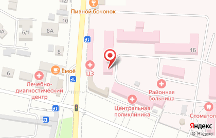 Больница Шпаковская районная больница на улице Ленина на карте