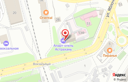Апарт-отель Астрахань на Вокзальной площади на карте