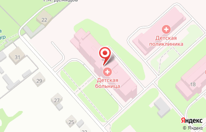 Поликлиника №1 в Соликамске на карте
