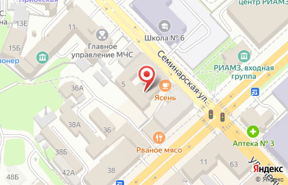 Кадровое агентство СВР на Семинарской улице на карте