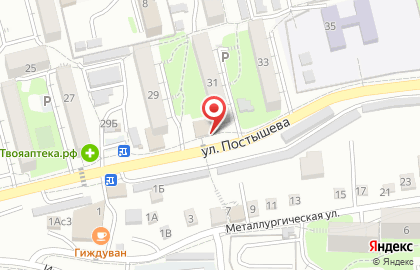 Алкомаркет Солнышко в Первореченском районе на карте