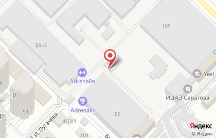 Автостоянка в Саратове на карте
