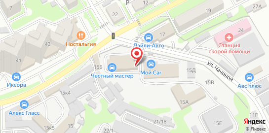 Автомастерская А+ на карте