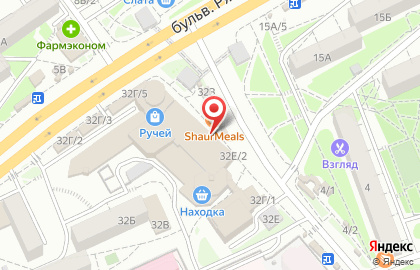 Импульс на бульваре Рябикова на карте