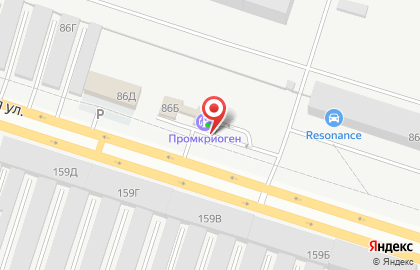 Техцентр Промкриоген в Центральном районе на карте