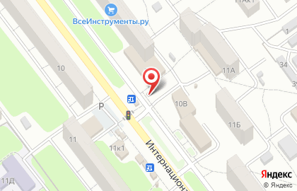 Киоск по продаже мороженого и полуфабрикатов Ледяной домик на Интернациональной улице, 10а/1 киоск на карте