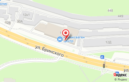 Автосалон Фольксваген Центр Нижний Новгород на улице Бринского на карте