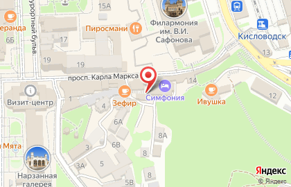 Отель Симфония на карте