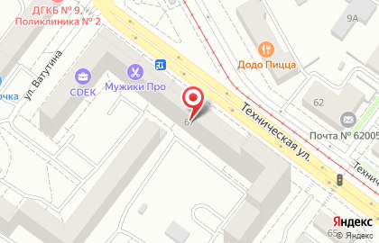 Мужская парикмахерская МУЖИКИ ПРО на Технической улице на карте