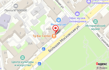 Центр паровых коктейлей TabaGO на Большой Московской улице на карте
