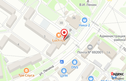 Магазин Бонжур на улице 3-й микрорайон в Лучегорске на карте