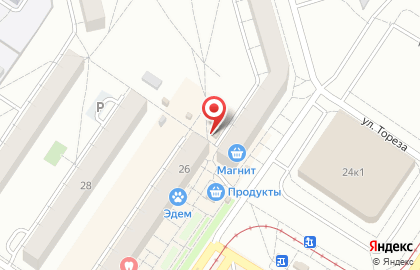 Магазин овощей и фруктов в Заводском районе на карте