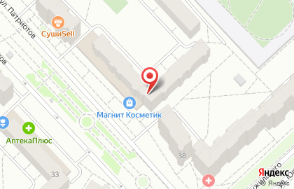 Столовая Блок питания на улице Патриотов на карте