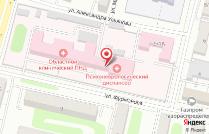 Главное бюро медико-социальной экспертизы по Тверской области в Твери на карте