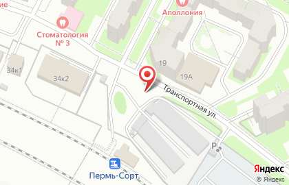 Продуктовый магазин в Перми на карте