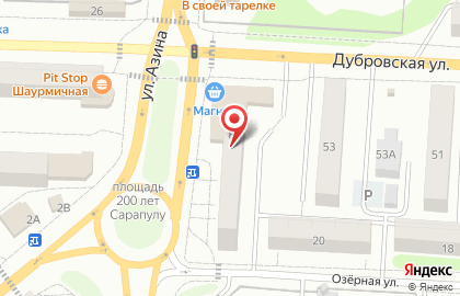 Салон сотовой связи МТС на улице Азина на карте