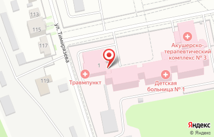 Акушерско-терапевтическо-педиатрический комплекс, Городская поликлиника №2 в Центральном районе на карте