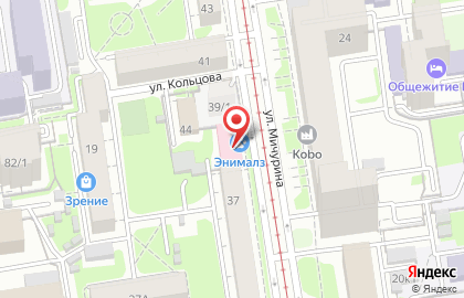 Медицинский центр Униклиник на улице Мичурина на карте