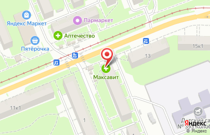 Продуктовый магазин на улице Бориса Корнилова 2 на карте