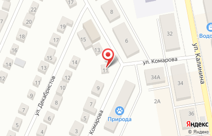 Компания по продаже яиц на ​Комарова, 11 на карте