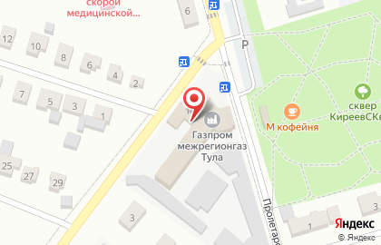 Банкомат Среднерусский банк Сбербанка России, Тульское отделение в Киреевске на карте