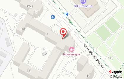 Суши-бар Суши Wok на улице Генерала Кныша на карте