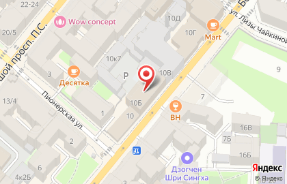 Школа танцев Комета на карте