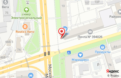 Ателье в Воронеже на карте
