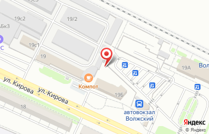 Шиномонтажная мастерская на ул. Кирова, 19д на карте