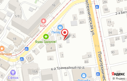 Почтовое отделение №8 в Октябрьском районе на карте
