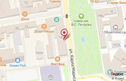 Управление Министерства юстиции РФ по Тамбовской области на карте