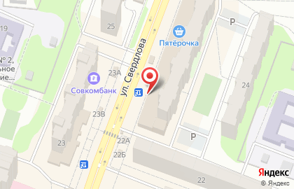 Банкомат МКБ на улице Свердлова, 26 в Балашихе на карте