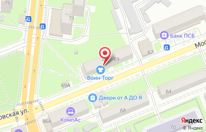 Салон красоты Орхидея на Московской улице на карте