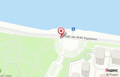 Передвижная кофейня СoffeeBus на набережной им генерал-лейтенанта Рудченко М.М. на карте