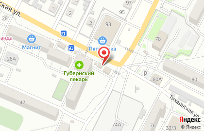 Магазин Рубцовский мясокомбинат на Тихвинской улице на карте