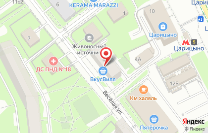 Супермаркет здорового питания ВкусВилл на Луганской улице, 4 на карте