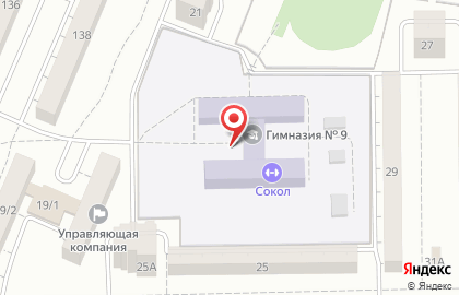 Гимназия №9 на Минской улице на карте