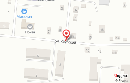 EХ на улице Крупской на карте